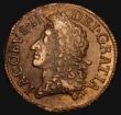 London Coins : A176 : Lot 957 : Ireland Halfcrown Gunmoney 1690 May Small size S.6580B, Timmins TB30sM-1A, Near VF unevenly toned