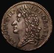 London Coins : A176 : Lot 960 : Ireland Shilling Gunmoney 1689 Augt: S.6581C, Timmins TB12C-1G, LCGS Variety 10 EF in an LCGS holder...