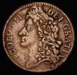 London Coins : A176 : Lot 961 : Ireland Shilling Gunmoney 1689 Octr. S.6581E, Timmins TB12E-1C, Good Fine/Fine, the obverse with som...