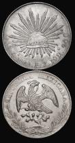 London Coins : A177 : Lot 1066 : Mexico Eight Reales (2) 1876 Go FR, Guanajuato Mint, KM#377.8 VF with some areas of darker toning, 1...