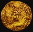 London Coins : A177 : Lot 1196 : Angel Henry VIII First Coinage, h and rose above shield, S.2265 mintmark Portcullis, 5.12 grammes, F...