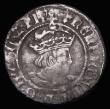 London Coins : A177 : Lot 1285 : Penny Henry VIII Second Coinage, Canterbury Mint, Archbishop Warham, with WA either side of the shie...