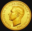 London Coins : A177 : Lot 1523 : Five Pounds 1937 Gold Proof S.4074 nFDC with a few very light hairlines, retaining practically full ...