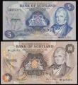 London Coins : A177 : Lot 168 : Scotland  - Bank of Scotland (2) Ten Pounds 1986 dated 8th January 1986, signatures T.N.Risk and D.B...