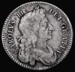 London Coins : A177 : Lot 1694 : Halfcrown 1683 TRICESIMO QVINTO Fourth Bust, ESC 490, Bull 497 Near Fine/Fine, Rare