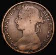 London Coins : A177 : Lot 1855 : Penny 1890 with low 90 in date, 14 teeth date spacing, Gouby BP1890Aa VG/Near Fine, Rare