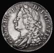 London Coins : A177 : Lot 1894 : Shilling 1743 Roses ESC 1203, Bull 1720 NVF/VF