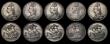 London Coins : A177 : Lot 2249 : Crowns (4) 1888 Narrow date ESC 298, Bull 2588 VF/GVF the reverse with some scratches, 1889 ESC 299,...
