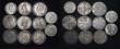 London Coins : A177 : Lot 2260 : Crowns to Florins (20) Crowns (4) 1819LIX Thick Garter Davies 8 Fair, 1935 (2) VF toned and EF toned...