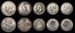 London Coins : A177 : Lot 2262 : Crowns to Shillings (10) comprising Crown 1935 ESC 375, Bull 3651 Lustrous UNC, Double Florin 1887 A...