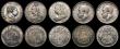 London Coins : A177 : Lot 2311 : Halfcrowns (5) 1817 Small Head ESC 618, Bull 2096 NEF with some contact marks and hairlines, 1887 Ju...