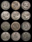 London Coins : A177 : Lot 2316 : Halfcrowns (6) 1817 Bull Head ESC 616, Bull 2090 Fine, 1823 Second Reverse ESC 634, Bull 2365 Fine/G...