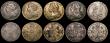 London Coins : A177 : Lot 2399 : Shillings (5) 1709 ESC 1154, Bull 1402 Fine, 1713 Roses and Plumes 3 over 2 ESC 1160, Bull 1411, Fin...