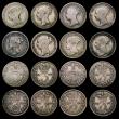 London Coins : A177 : Lot 2409 : Silver Threepences (17) 1838, 1841, 1843, 1868 (2), 1869, 1873, 1877, 1884, 1885, 1889, 1892 (2), 19...