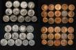 London Coins : A177 : Lot 2428 : Sixpences to Fractional Farthings (43) Sixpences (11) 1817 Good Fine, 1887 Young Head GVF, 1910 NEF,...