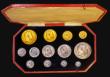 London Coins : A177 : Lot 402 : Proof Set 1902 Long Matt Set (13 coins) Gold Five Pounds, Two Pounds, Sovereign, Half Sovereign, Cro...
