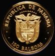 London Coins : A177 : Lot 698 : Panama 150 Balboa 1976 150th Anniversary of the Panamanian Congress 9.3 grammes of .999 Platinum, KM...