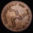 London Coins : A177 : Lot 750 : Isle of Man Halfpenny 1811 Douglas, Atlas Fire Office, John Beatson and George Copeland, KM#Tn4, Obv...