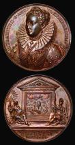 London Coins : A177 : Lot 796 : Medals (2) Death of George III 1820 Eimer 1122, BHM 1001 41mm diameter in bronze by T.Wyon Snr. Obve...