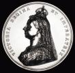 London Coins : A177 : Lot 812 : Queen Victoria Golden Jubilee 1887 the Official Royal Mint issue, 77mm diameter in silver by J.Boehm...