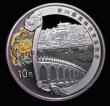 London Coins : A177 : Lot 906 : China 10 Yuan 2008Z Beijing Olympics - Summer Palace, One Ounce Silver Proof, the reverse with ornam...