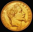 London Coins : A177 : Lot 939 : France 50 Francs Gold 1862A KM#804.1 NEF, part of a small group of French 19th Century gold issues o...