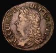 London Coins : A177 : Lot 998 : Ireland Sixpence Gunmoney 1689 Aug, pearled top arch to crown,  S.6583C, Timmins TB06C-1C, Fine, the...