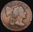 London Coins : A178 : Lot 1221 : USA One Cent 1795 ONE CENT high, Plain edge, Breen 1674, Sheldon 76b Good Fine and bold with two edg...