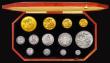 London Coins : A178 : Lot 1232 : Proof Set 1902 Long Matt Proof Set (13 coins) Five Pounds, Two Pounds, Sovereign, Half Sovereign, Cr...