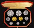 London Coins : A178 : Lot 1241 : Proof Set 1911 Short Set (10 coins) Sovereign, Half Sovereign, Halfcrown, Florin, Shilling, Sixpence...