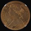 London Coins : A178 : Lot 1606 : Penny 1860 Toothed Border Freeman 13 dies 3+D in an NGC holder UNC details, cleaned