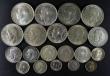 London Coins : A178 : Lot 1991 : Halfcrowns to Threepences (20) Halfcrowns (6) 1918 ESC 765, Bull 3717, Davies 1668 dies 1A Lustrous ...