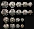 London Coins : A178 : Lot 1997 : Maundy Set 1944 AU to UNC and lustrous, the Fourpence toned on the obverse, along with Halfcrown to ...