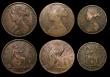 London Coins : A178 : Lot 2001 : Pennies (2) 1864 Plain 4, NVF with some scratches, 1871 Fair, Halfpenny 1874 VG/Near Fine, as part o...