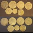 London Coins : A178 : Lot 2082 : Tunisia (10) 1 Franc (2) 1926 AH1344 UNC with a choice and colourful tone, 1941 EF, 50 Centimes 1941...