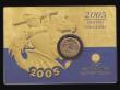 London Coins : A178 : Lot 309 : Half Sovereign 2005 Modern St. George S.SB6 Lustrous UNC, lightly toned, on the Royal Mint card of i...