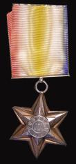 London Coins : A178 : Lot 698 : Punniar Star 1843, Gwalior Campaign, bronze with silver centre, awarded to Private Timothy Bergin, 5...