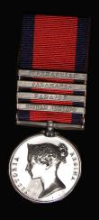 London Coins : A178 : Lot 700 : Military General Service Medal, awarded to T.Toms, R.Arty, Drivers, with 4 clasps, Ciudad Rodrigo, B...