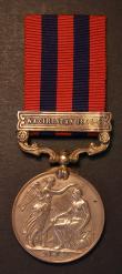 London Coins : A178 : Lot 737 : India General Service Medal, in bronze, with Waziristan 1894-5 clasp, awarded to Dooly Bearer Dagala...