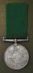 London Coins : A178 : Lot 743 : Volunteer Long Service Medal, with Victoria Regina Et Imperatrix legend, awarded to Sergt. A. McKinl...
