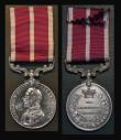 London Coins : A178 : Lot 827 : Army Meritorious Service Medal, George V (type A), Second issue with fixed suspension, awarded to T-...