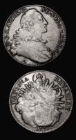London Coins : A179 : Lot 1106 : German States (2) Bavaria Thaler 1774A KM#519.2 Fine/Good Fine the reverse with some adjustment line...