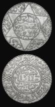 London Coins : A179 : Lot 1190 : Morocco Five Dirhams (2) AH1311 Paris Mint Y#7 VF, AH1336 Y#32 EF with lustre