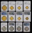 London Coins : A179 : Lot 1413 : Proof Set 1902 (13 coins) the Long set Matt Proof Set Five Pounds to Maundy Penny, encapsulated by N...