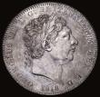 London Coins : A179 : Lot 1455 : Crown 1818 LIX ESC 214, Bull 2009 EF with many hairlines, once cleaned now colourfully retoned, neve...