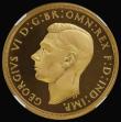 London Coins : A179 : Lot 1588 : Five Pounds 1937 S.4074 Gold Proof in an NGC holder and graded PF64 Ultra Cameo, the only George VI ...