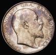 London Coins : A179 : Lot 1786 : Halfcrown 1905 ESC 750, Bull 3571, NVF unevenly toned with some contact marks and some hairlines, ne...