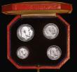 London Coins : A179 : Lot 1875 : Maundy Set 1904 an assembled 'set' comprising Fourpence EF cleaned, Threepence a currency ...