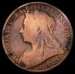 London Coins : A179 : Lot 1911 : Penny 1897 Dot between O and N of ONE Gouby BP1897B NVG bent and cleaned, the dot very clear