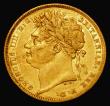 London Coins : A179 : Lot 2009 : Sovereign 1821 Marsh 5, S.3800 Good Fine with a flan flaw at 8 o'clock on the obverse running a...